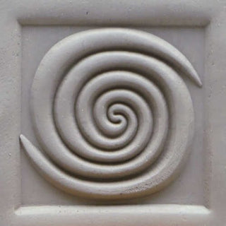 MKM Stamps4Clay - Large Square #02 (Double Spiral)