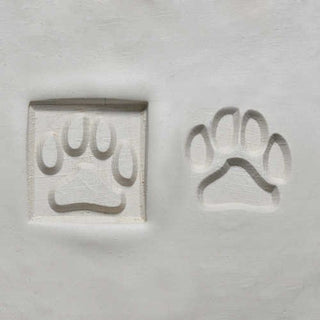 MKM Stamps4Clay - Medium Square #144 (Dog paw print)