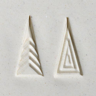 MKM Stamps4Clay - Med tall triangle stamp #2 (double sided)