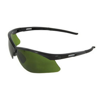 Radnor IR Series Safety Glasses With Black Frame And Green Shade 3 Polycarbonate Anti-Scratch Lens