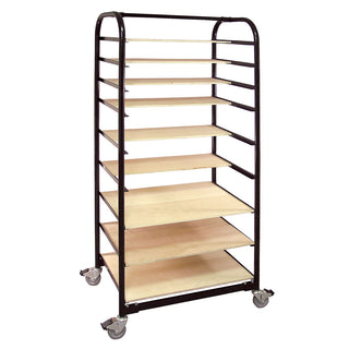 Brent Ware Cart Ex with 9 Shelves and Plastic Cover