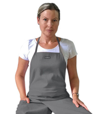 Claypron : SILVER GRAY Potters Apron by Echo Ceramics