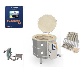 L&L e23S-3 Easy-Fire Kiln Package with Vent, Furniture and Genesis Touchscreen:  240/1 & 208/1 In Stock