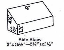 High Heat Hardbrick FireBrick-Side Skew 48 Deg.