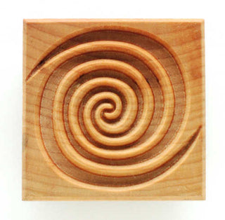 MKM 6CM Stamps4Clay Large Square 02 - Double Spiral