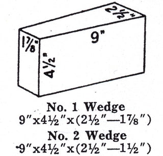 G-20 Soft Brick IFB Insulating Firebrick Wedges #1