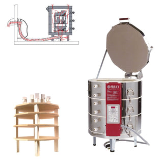 Skutt Kiln KM1027 Package with Vent and Furniture Kit:  240/1 In Stock