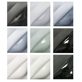 Amaco Velvet Underglazes: Whites, Blacks, Greys