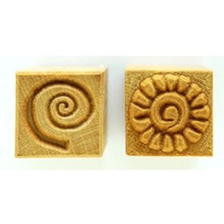 MKM Stamps4Clay, Medium Square #20 (Spirals)