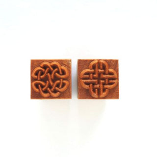 MKM Stamps4Clay - Medium Square #43 (Celtic Knots)