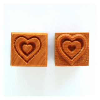 MKM Stamps 4 Clay - Medium Square #141 (Heart in Heart)