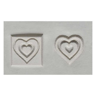 MKM Stamps 4 Clay - Medium Square #141 (Heart in Heart)