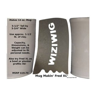 Wiziwig Potters Profile Rib Mug Makin' FRED XL