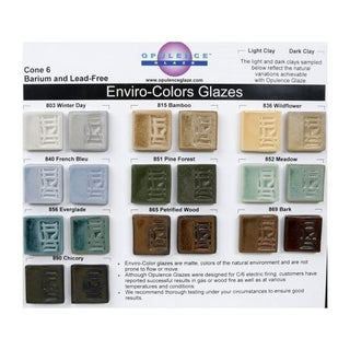 Opulence Glaze Cone 6: EnviroColors Glazes 800 Series